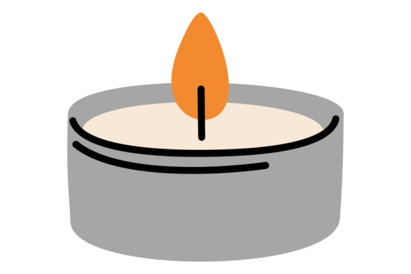 Burning Candle: Decorative Scented Flami for Cozy Design