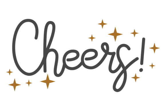 Cheers Word in Decorative Lettering Styl: Elevate Your Projects