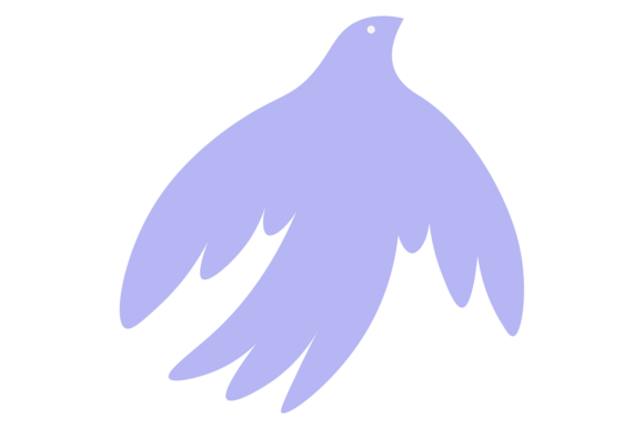 Decorative Bird Silhouette Color Animal: Versatile Design Asset
