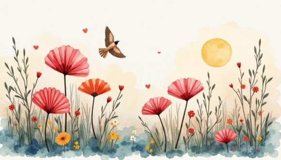 Decorative Fan Scene in Surrealism: A Premium Design Asset