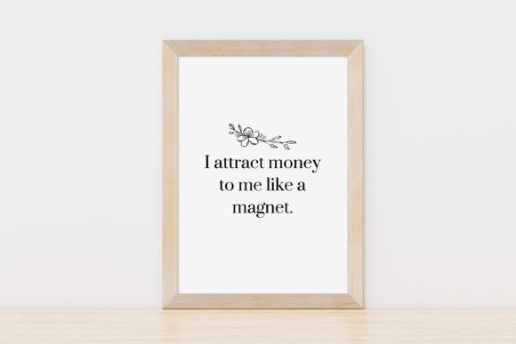 Decorative Poster with Affirmations: Your Daily Visual Anchor