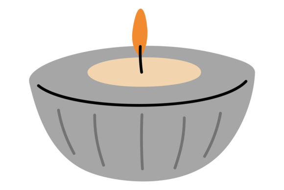 Decorative Scented Flaming Wax Object: A Cozy Design Essential