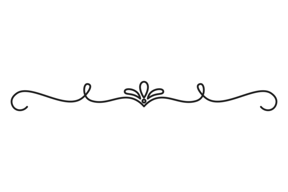 Doodle Divider. Black Line Decorative Fe: Elevating Your Visual Storytelling