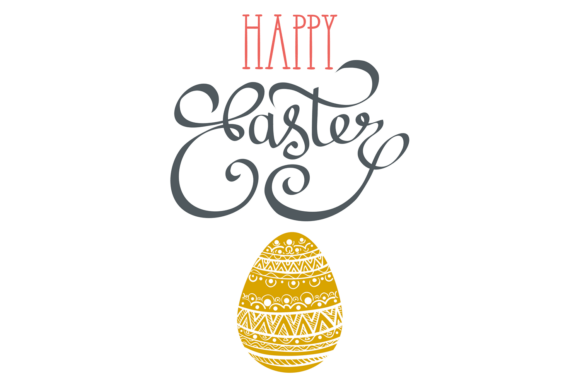 Golden Egg Pattern: A Decorative Easter Celebration in Vector Form
