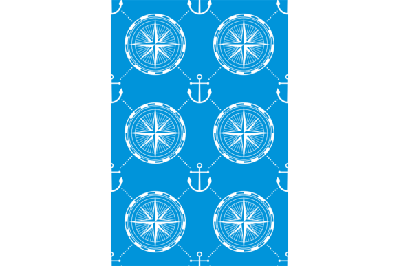 Marine Travel Pattern: Decorative Seamless Font for Creative Projects