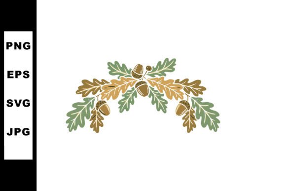 Oak Leaves and Acorns: A Warm Autumnal Vector Set