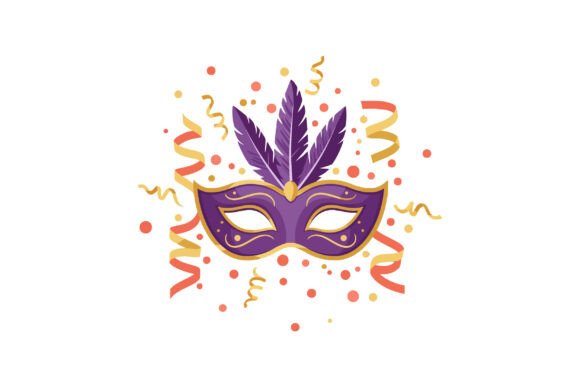 Purple Carnival Mask: Unleash Festive Creativity in Your Designs