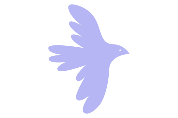 Stylized Bird: Decorative Shape Color an