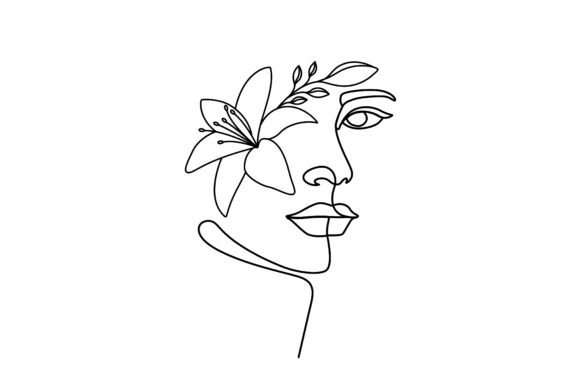 Woman Face with Decorative Flowers Head: A Designer’s Guide to This Artistic Asset